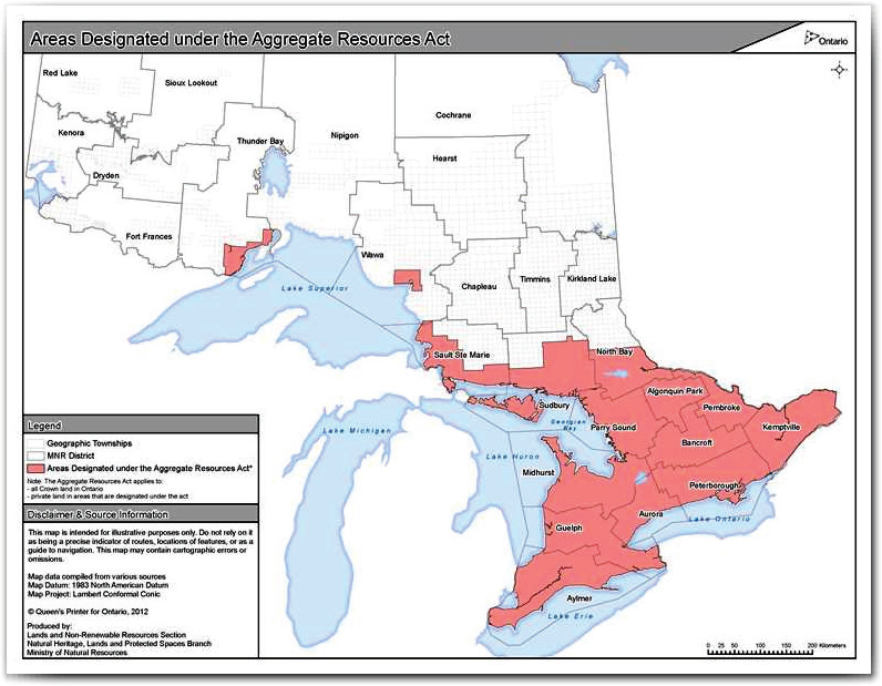 What are Designated Areas? TOARC The Ontario Aggregate Resources