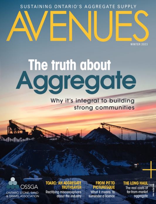 The title page of the Avenues magazine featuring an article written about TOARC.